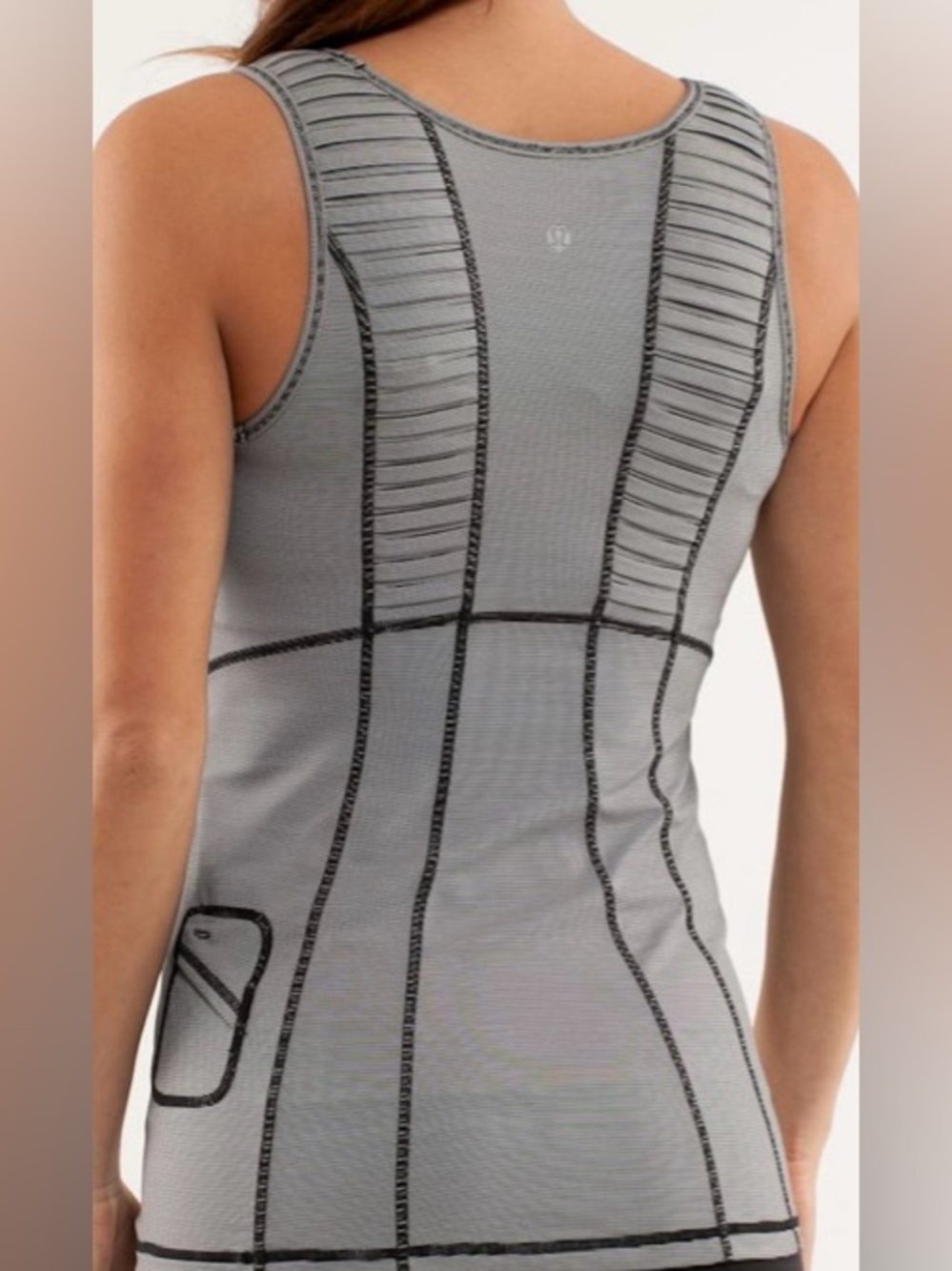Lululemon  Gray Seam-Detail Performance Tank